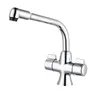 Excellent Design Double Lever Brass Shower Head Kitchen Sink Mixer