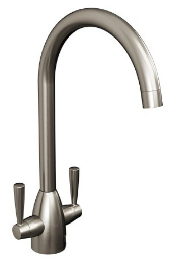 Highlife Brassware Twin Lever Sink Mixer Chrome Plated
