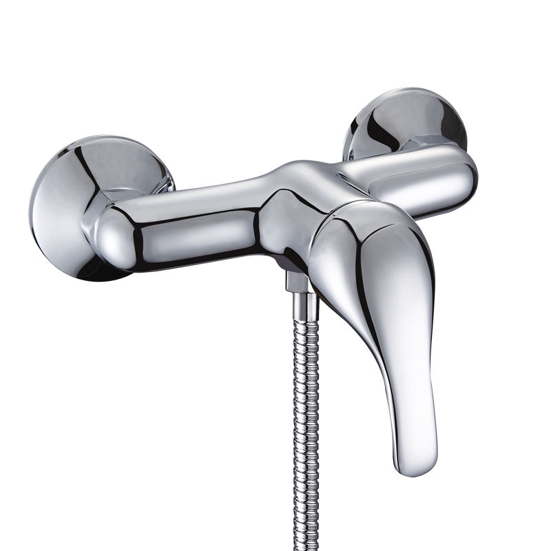 Single Handle Chrome Polished Bathroom Shower Mixer Faucet Cheap Bathroom Faucets