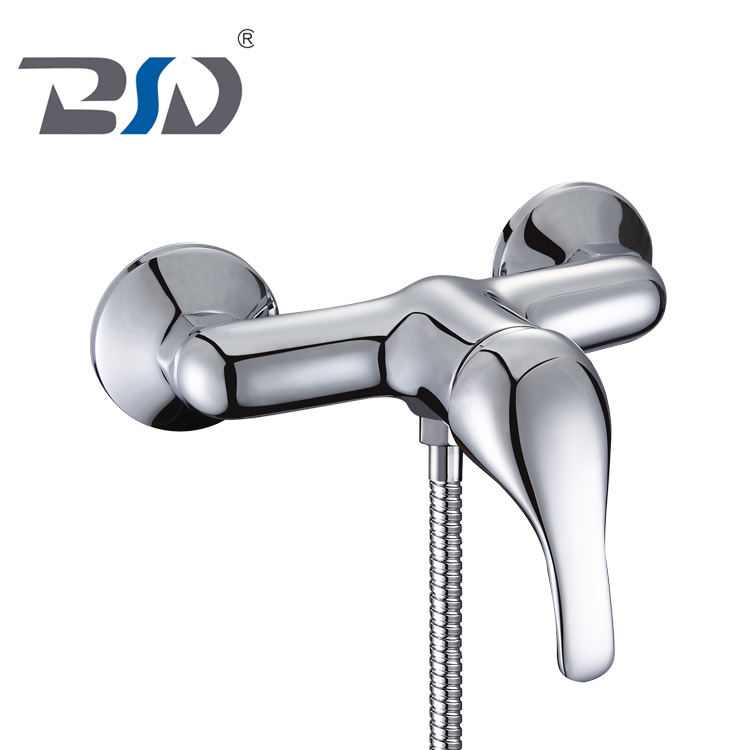 Single Handle Chrome Polished Bathroom Shower Mixer Faucet Cheap Bathroom Faucets