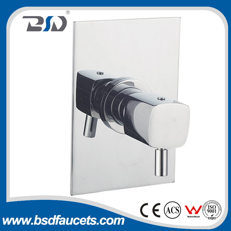 Brass Shower 4 Way Thermostatic Shower Valve Diverter With Brass Plate