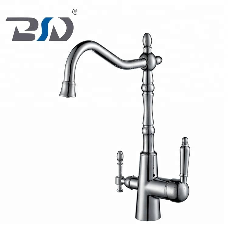 Chrome Plated Brass 3 Way Purify Drinking Water Kitchen Faucet