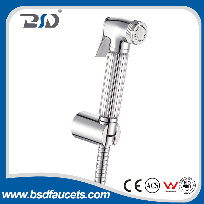 Bathroom Toilet Chrome Brass Sprayer Portable Handheld Bidet Shattaf for Muslim