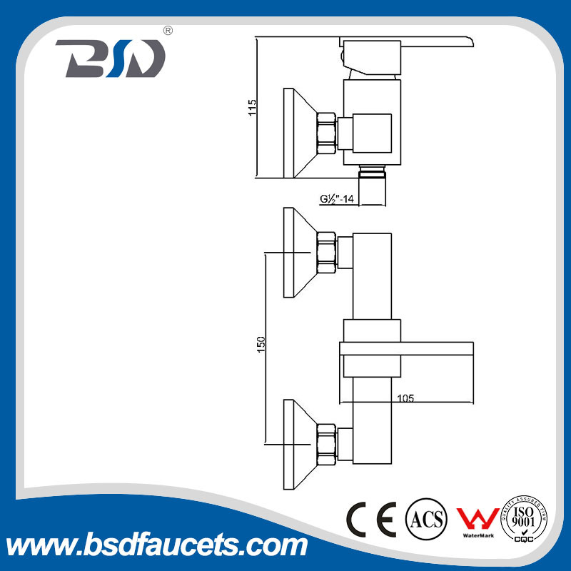 Import China Goods Sanitary Fittings Copper Standard Bath Room Bath Shower Faucet Mixer