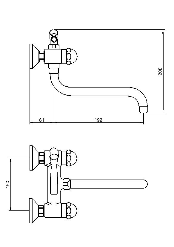 Manufacturer Supply Bath & Shower Faucets Bathroom Mixer Brass Bath Faucet