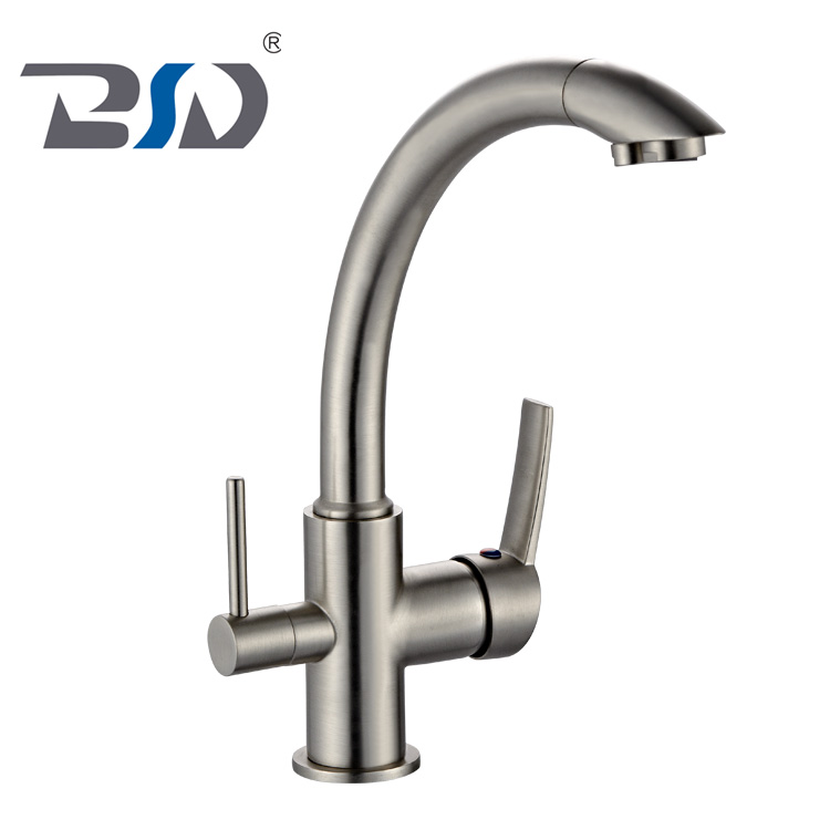 Chrome Brass Watermark 3 Way Filter Tap Kitchen Sink Water Mixer Tap Faucet