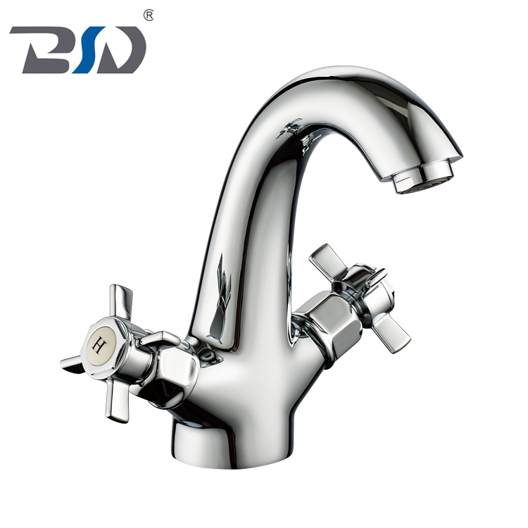 Classic High Quality Double Handle Bathroom Wash Basin Mixer Faucet