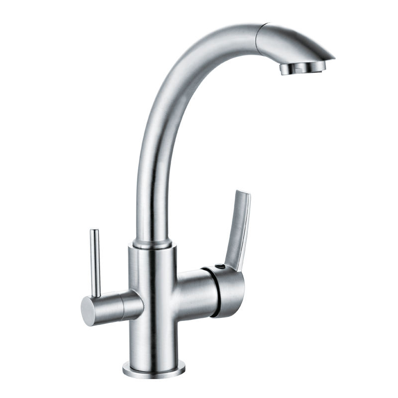 Chrome Brass Watermark 3 Way Filter Tap Kitchen Sink Water Mixer Tap Faucet