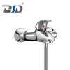 Wall Mounted Brass Chrome Bath Shower Faucet with Single Handle